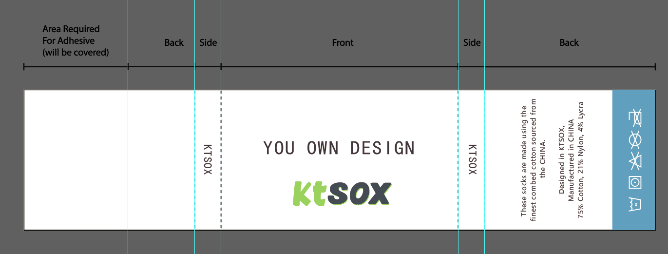 Design Socks Package With Free Lable/Tag Templates - Manufacturer ...