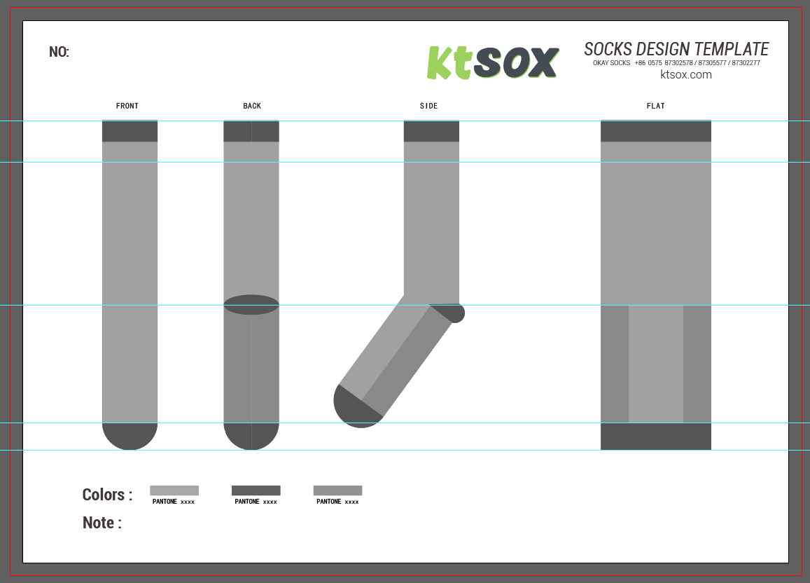 sock template design