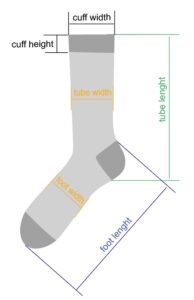 Reference of Socks Measurement and Size - Manufacturer & Factory - KTSOX