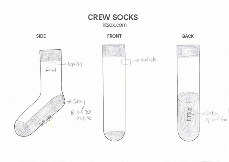 Use Free Hand Drawing Template To Design Socks Manufacturer And Factory