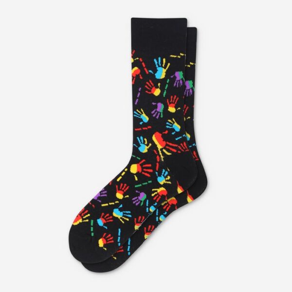 Cool Palm Pattern Hip Hop Combed Cotton Socks Gallery Custom